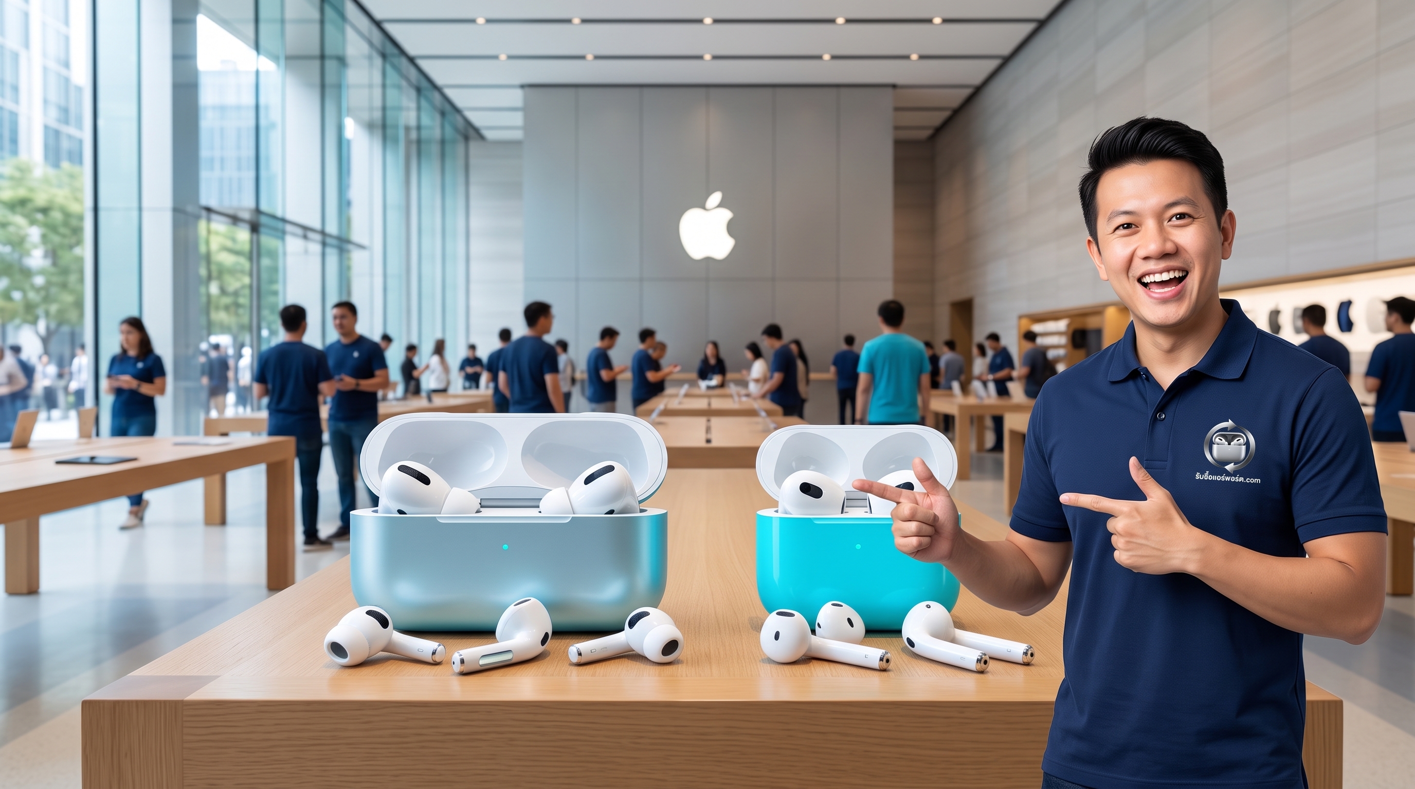 บริการรับซื้อแอร์พอร์ตมือสองและตรวจเช็กสภาพ AirPods เคสชาร์จและแบตเตอรี่