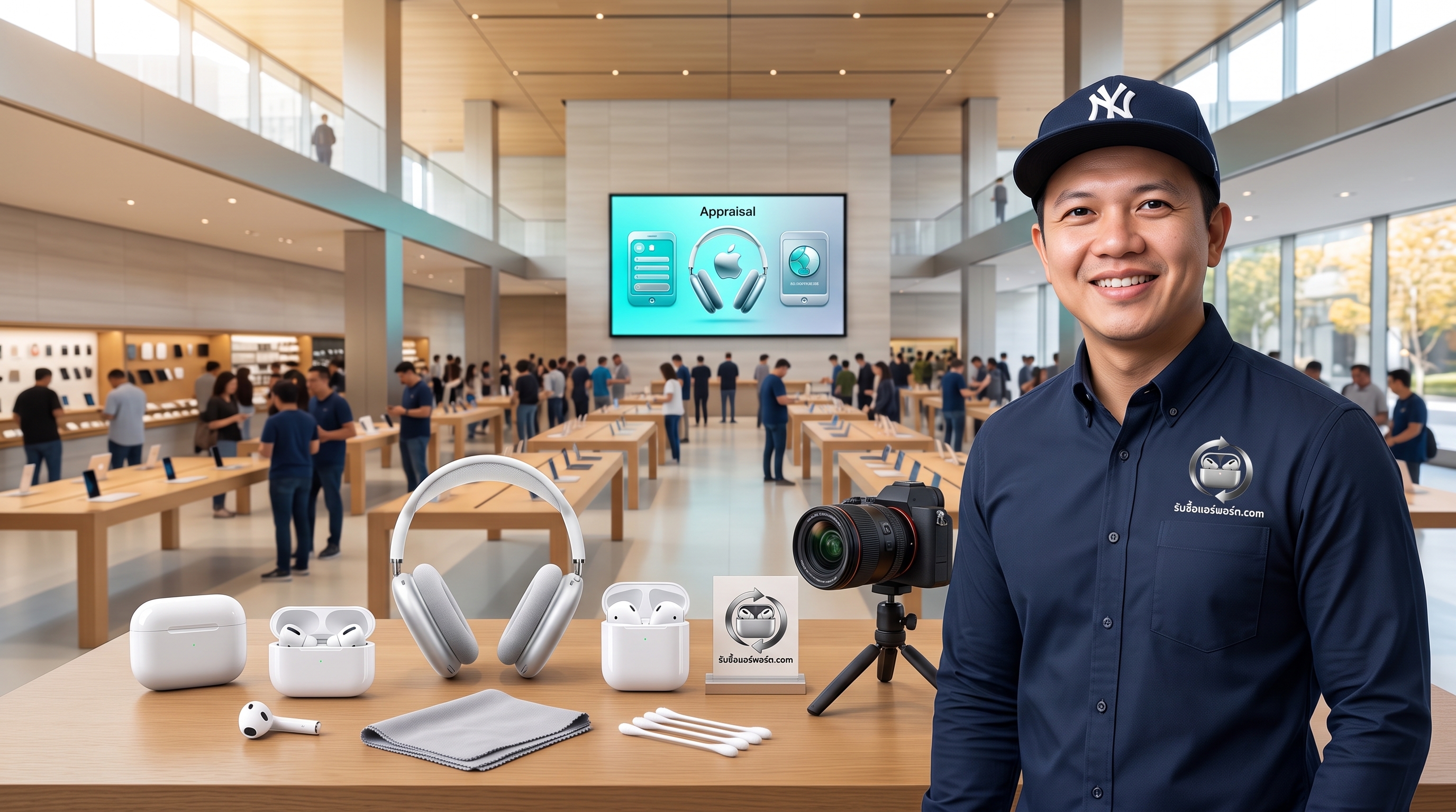 บริการรับซื้อ AirPods และ AirPods Pro มือสอง สภาพดี พร้อมเคสชาร์จ