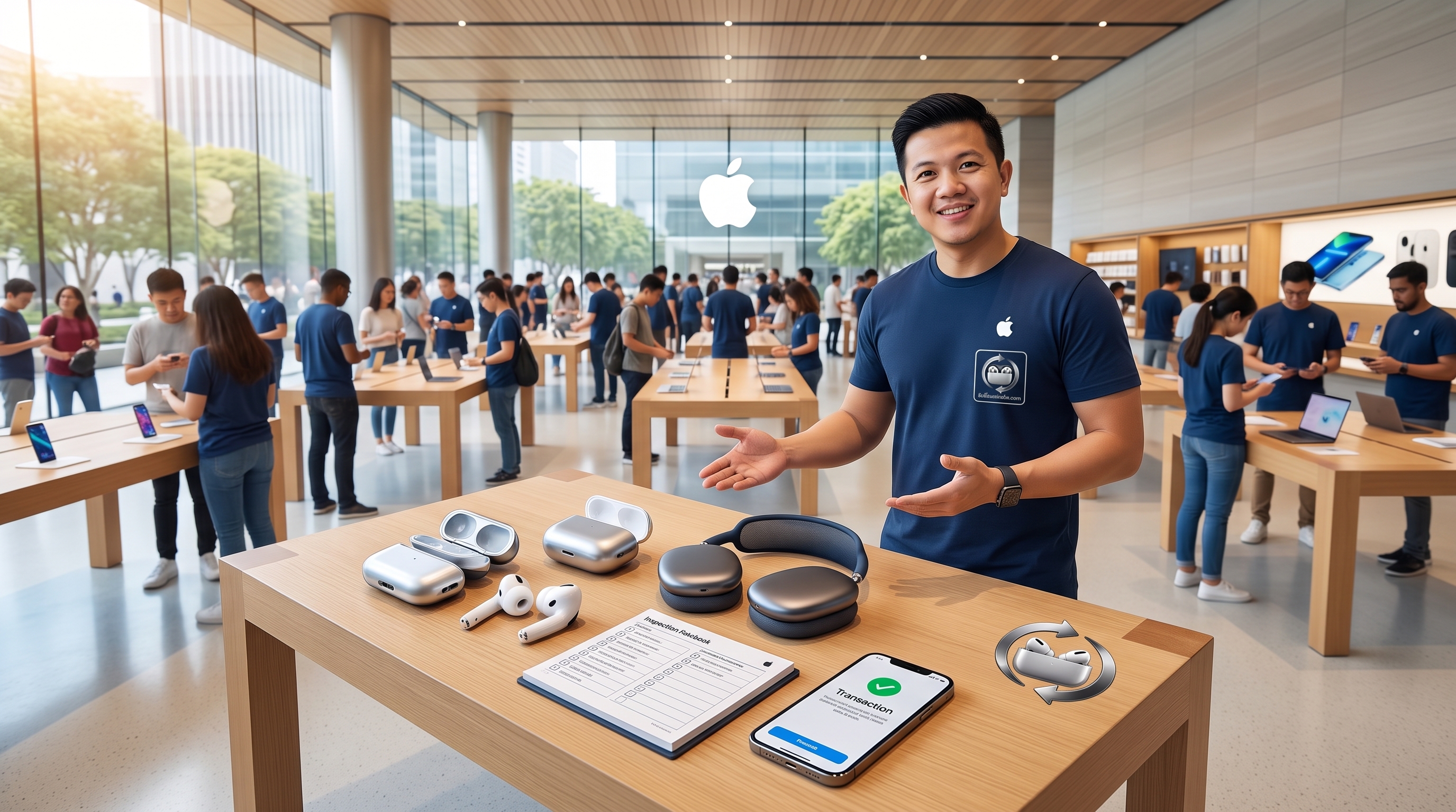 บริการรับซื้อ AirPods ใกล้ฉัน ตรวจเช็กสภาพหูฟัง AirPods มือสองหน้างานพร้อมโอนเงินทันที