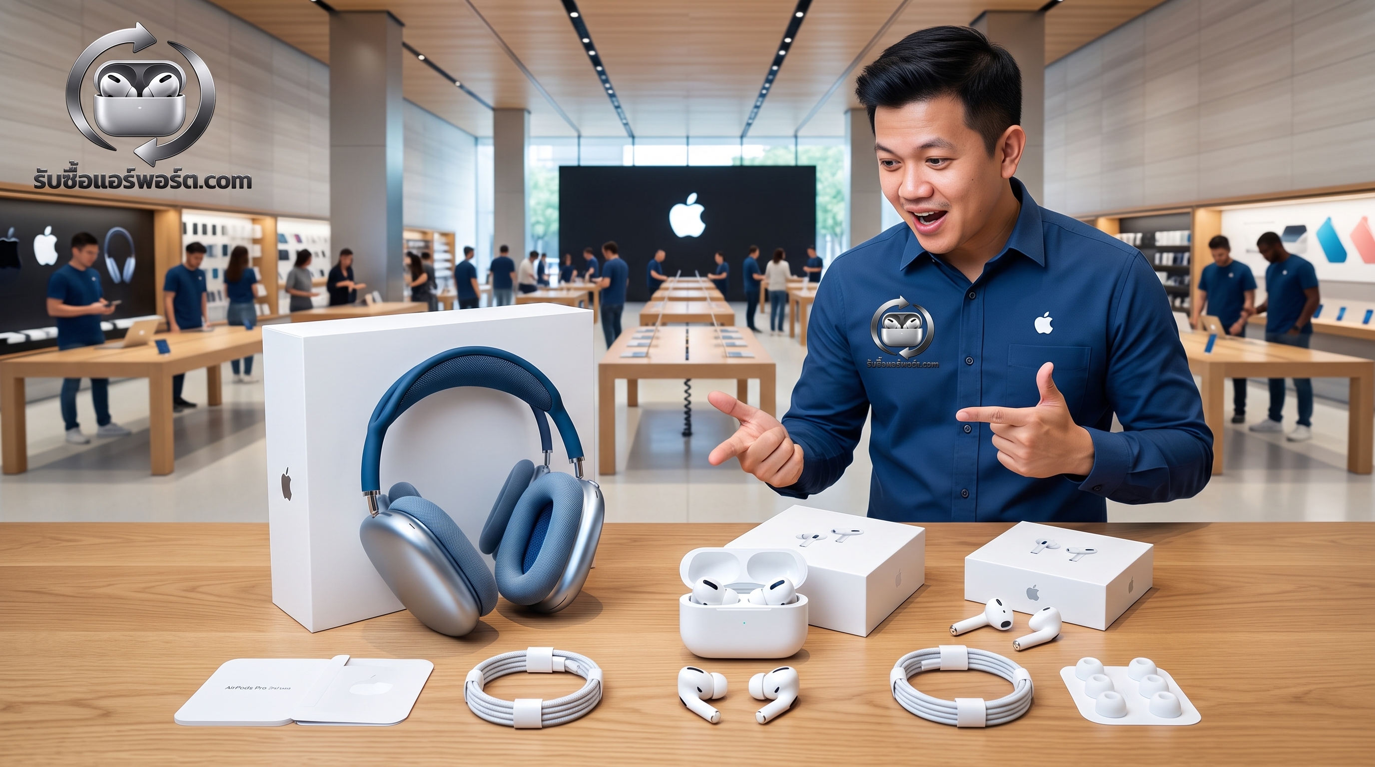 บริการรับซื้อ AirPods และรับซื้อแอร์พอร์ตมือสอง อุปกรณ์ครบกล่อง พร้อมตรวจรับถึงที่