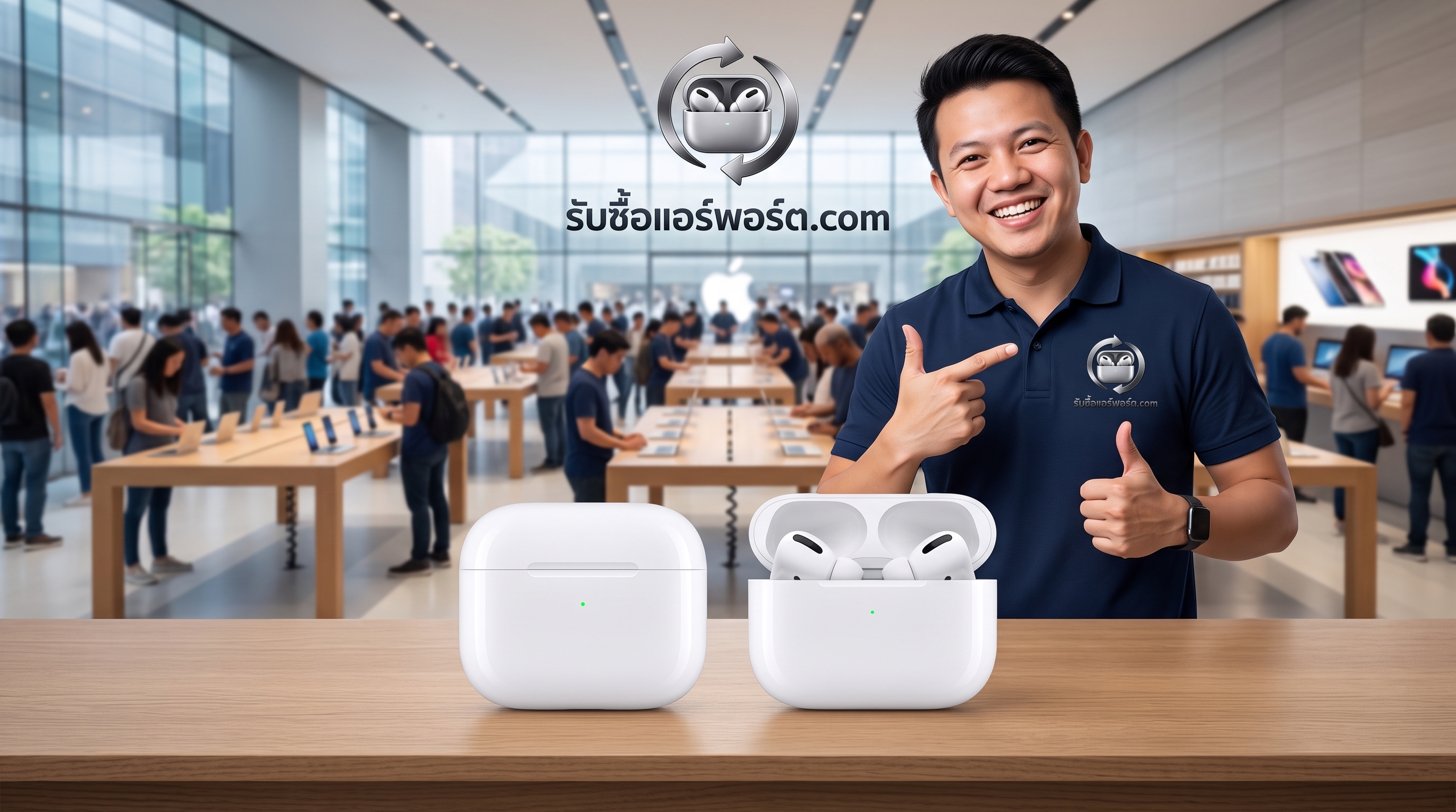 เปรียบเทียบเคสชาร์จธรรมดาและเคสชาร์จไร้สายของ AirPods รุ่นที่ 2 สำหรับบริการรับซื้อ AirPods มือสอง